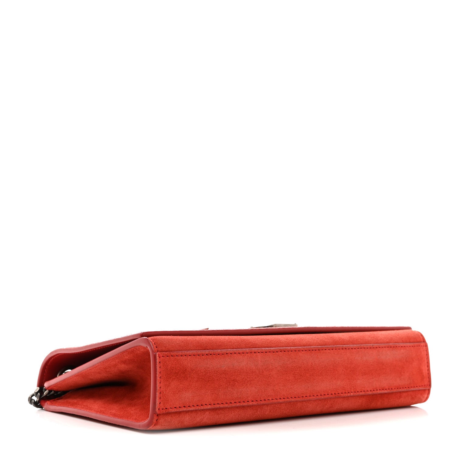 Suede Star Medium Classic Monogram Kate Satchel Berry Red