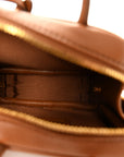 Calfskin Beau Micro Bag Cognac