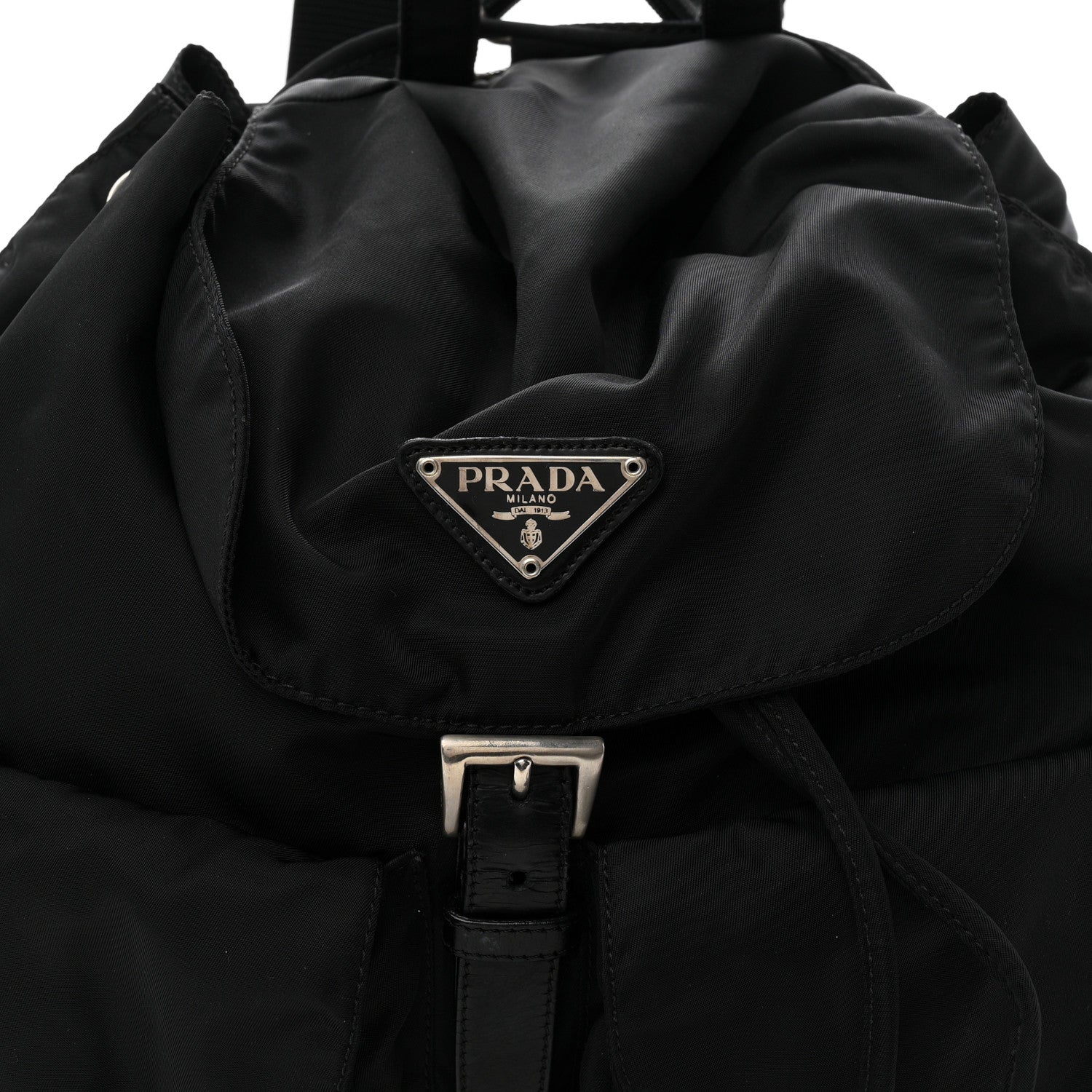 Tessuto Nylon Vela Medium Backpack Black
