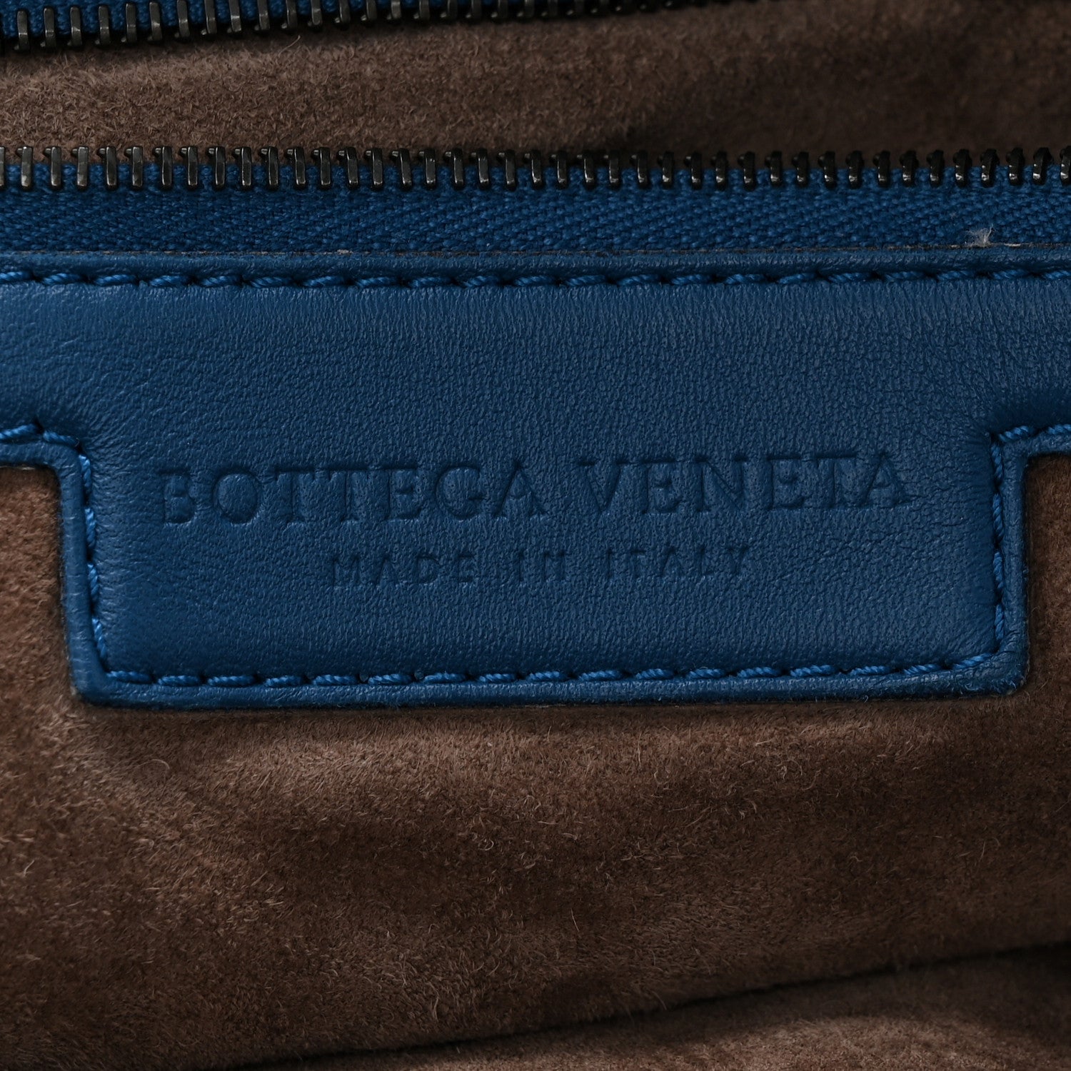 Nappa Intrecciato Medium Convertible Tote Atlantic