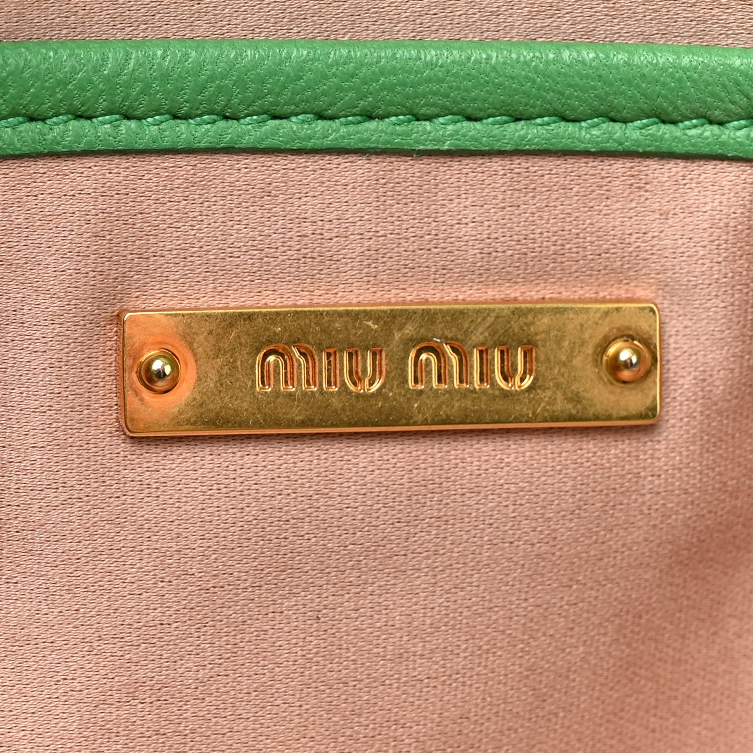 Nappa Matelasse Clutch Menta