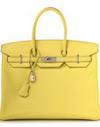 Epsom Birkin 35 Lime