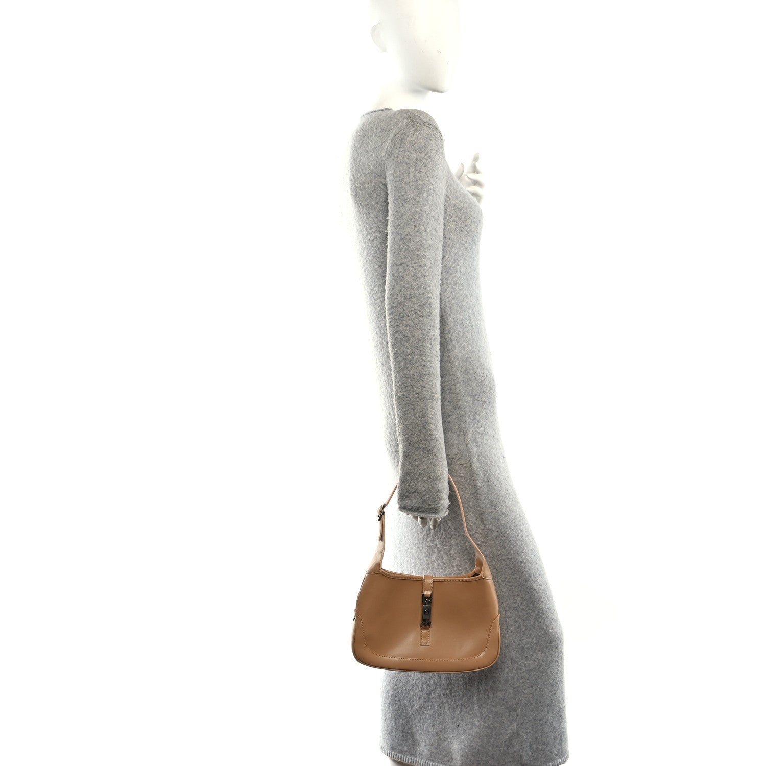 Calfskin Small Jackie O Hobo Beige