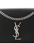 Grain De Poudre Medium Classic Monogram Kate Satchel Black
