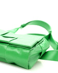 Paper Calfskin Intreccio Cassette Belt Bag Parakeet