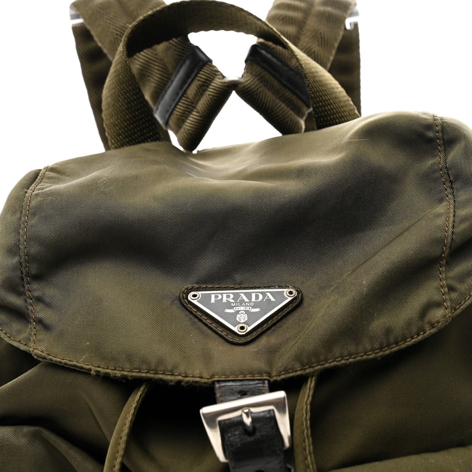 Tessuto Nylon Vela Small Backpack Dark Green