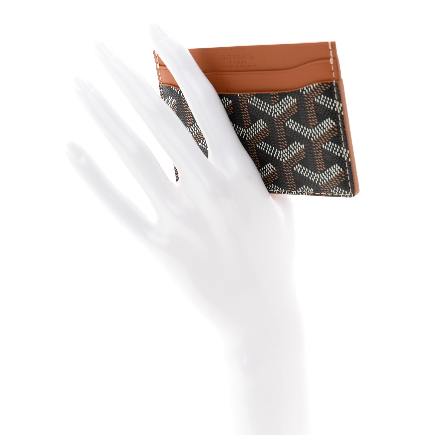 Goyardine Saint Sulpice Card Holder Black Gold