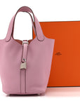 Taurillon Clemence Picotin Lock 18 PM Mauve Sylvestre