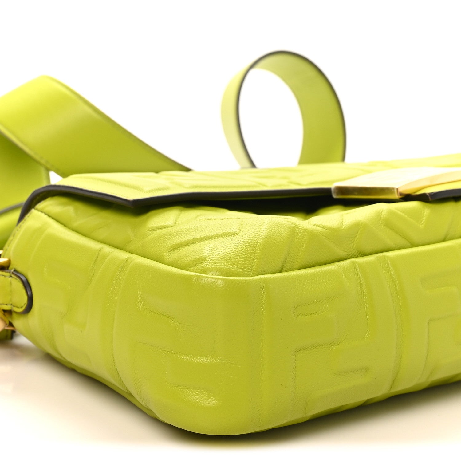 Nappa FF 1974 Embossed Baguette Wasabi