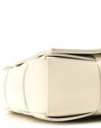 Patent Maxi Intrecciato Cassette Crossbody Bag White
