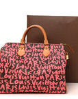 Monogram Graffiti Speedy 30 Fuchsia