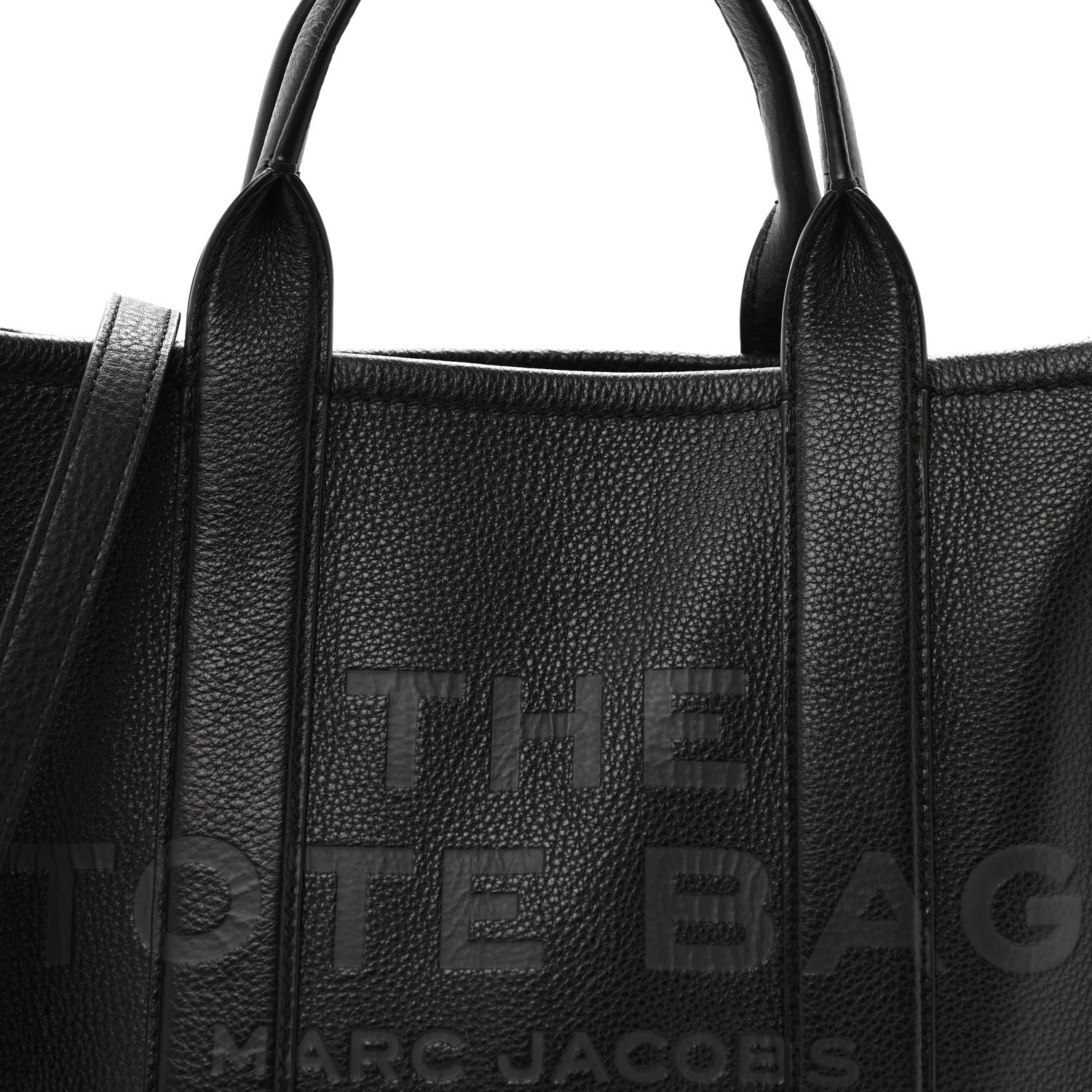 Grained Calfskin Medium The Tote Bag Black