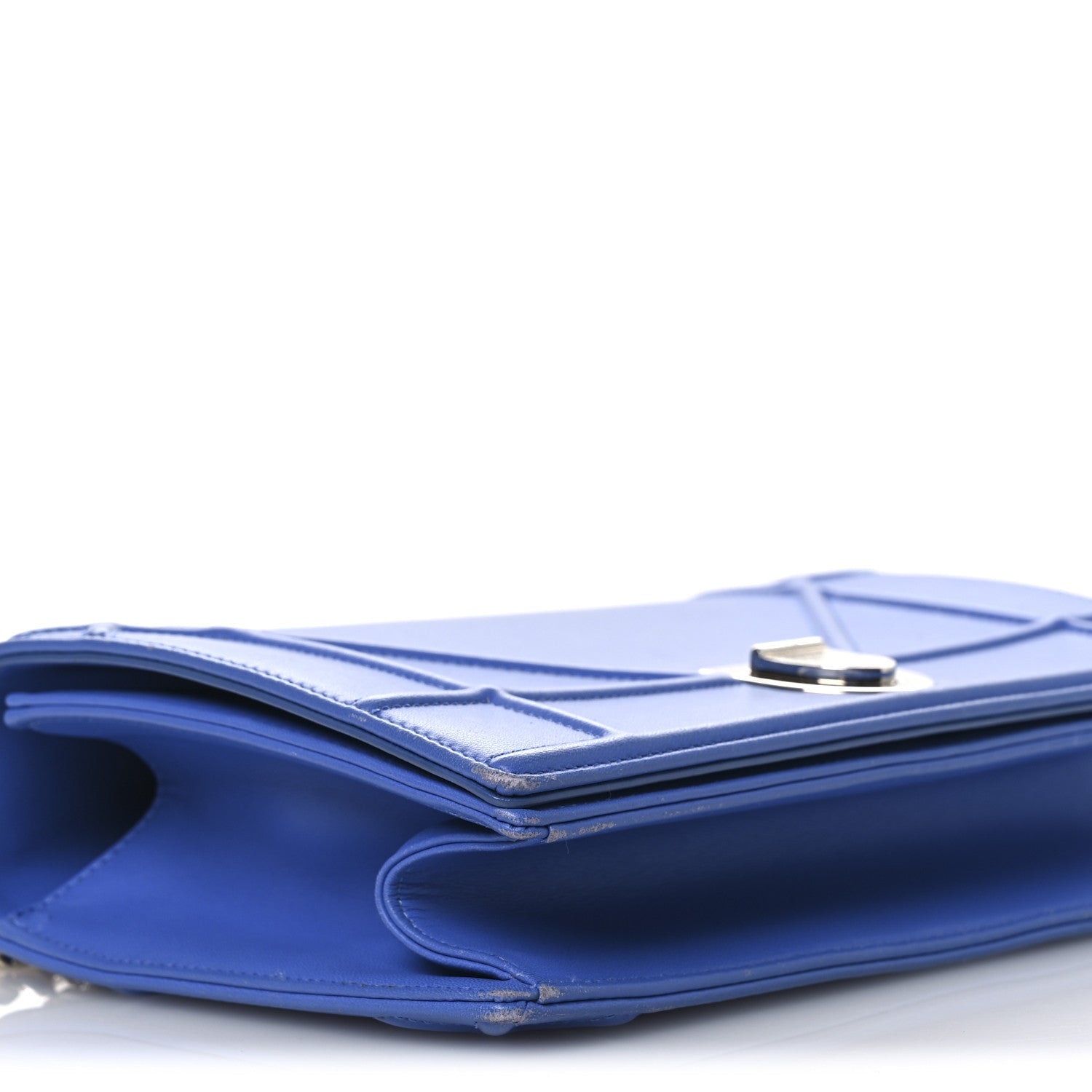Smooth Calfskin Medium D1ORama Flap Bag Blue