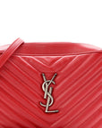 Calfskin Matelasse Monogram Lou Camera Bag Red