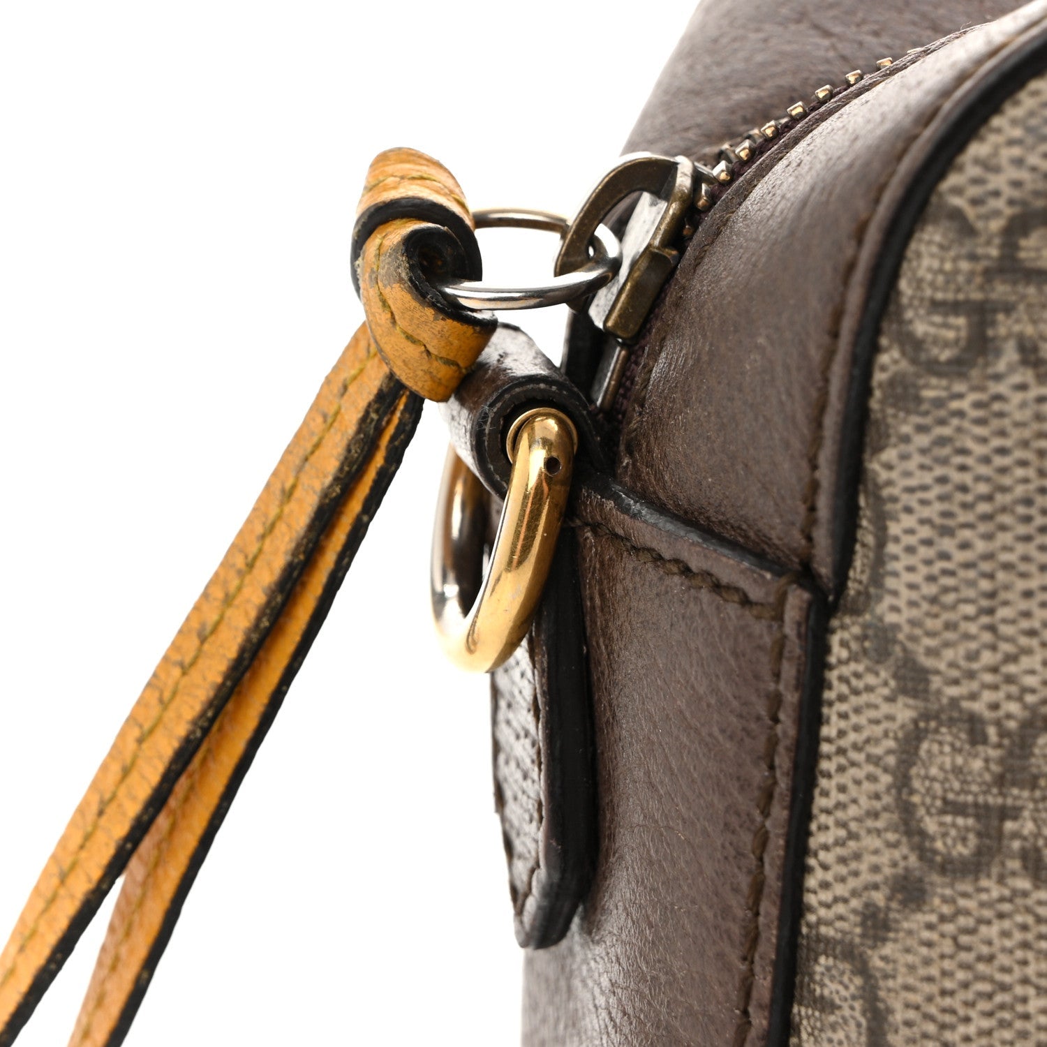 GG Supreme Monogram Web Neo Vintage Shoulder Bag Beige New Acero Crop