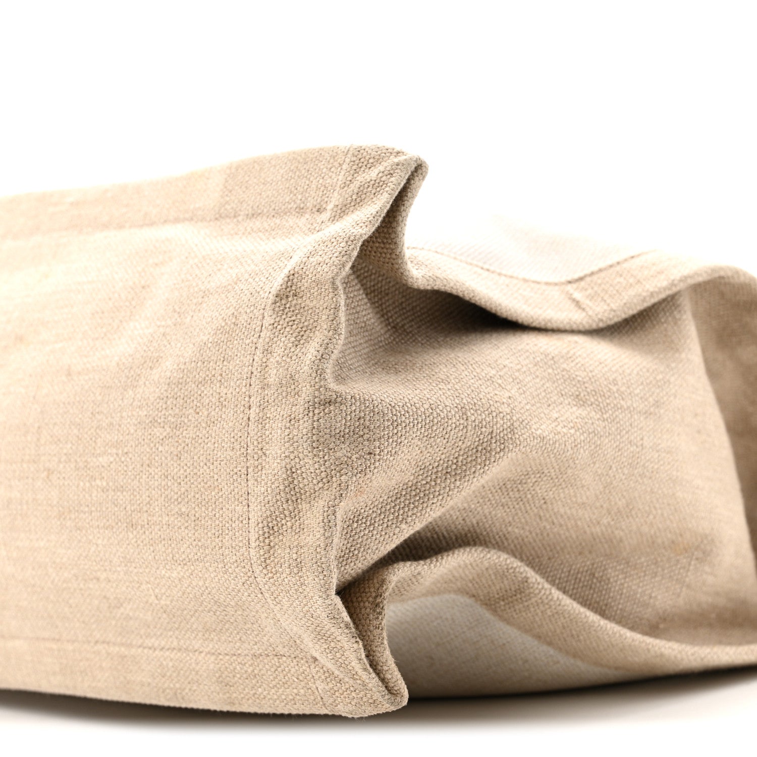 Linen Calfskin Rive Gauche Tote Optic White
