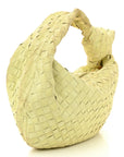 Suede Calfskin Intrecciato Teen Jodie Hobo Lemon Wash