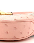 Snakeskin Ostrich Calfskin Small Jackie 1961 Hobo Pink Multicolor