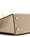 Chevre Mysore Horseshoe Mini Kelly Sellier 20 Gris Tourterelle Rose Mexico