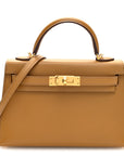 Tadelakt Mini Kelly Sellier 20 Biscuit