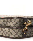 GG Supreme Monogram Textured Dollar Calfskin Web Ophidia Savoy Garment Bag Beige Ebony New Acero