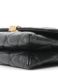 Lambskin Quilted CHNL 19 Chain Flap Wallet Black