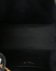 Suede Quilted Small CHNL 25 Handbag Black