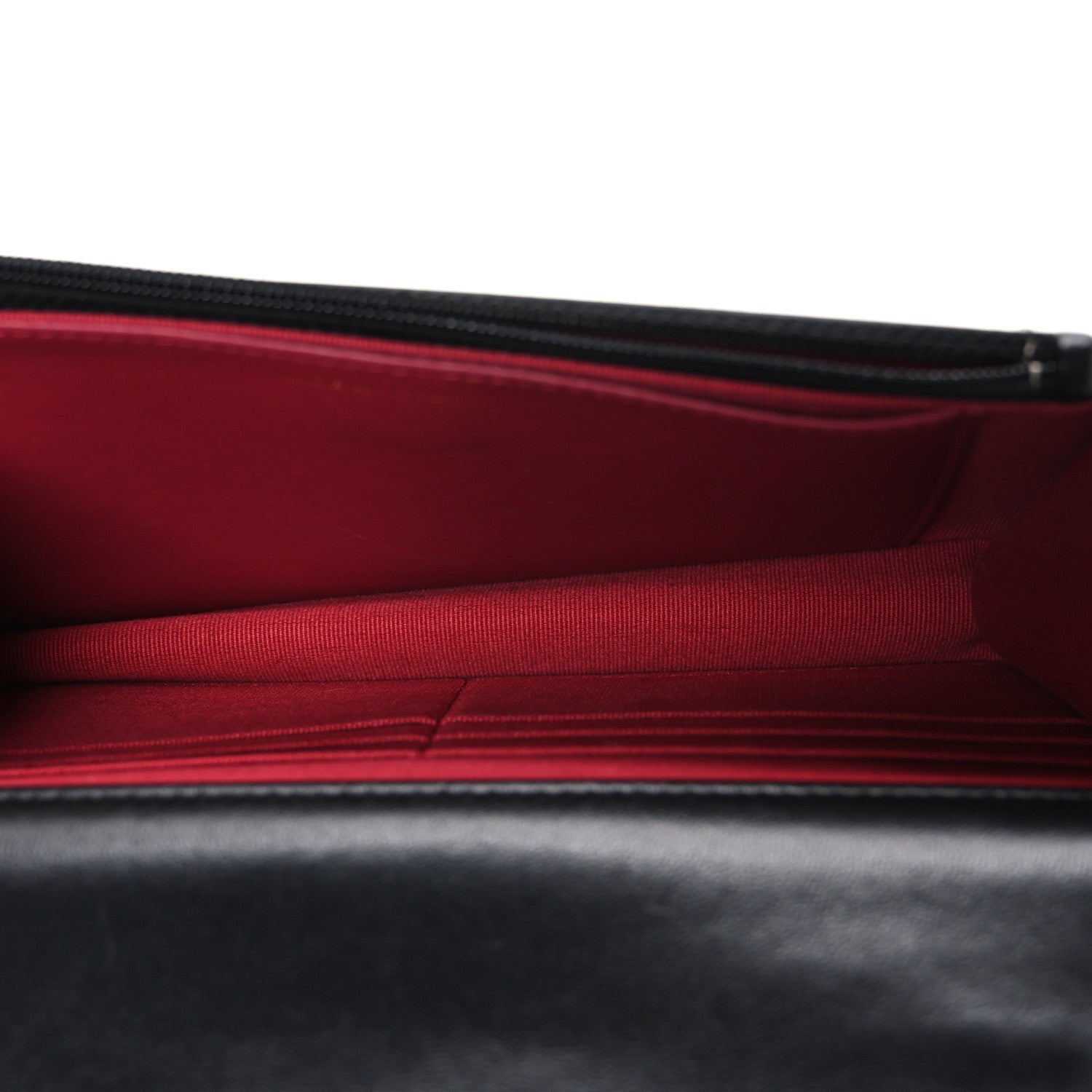 Lambskin Quilted CHNL 19 Wallet On Chain WOC Black