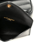 Lambskin Chevron Quilted Mini Loulou Black