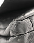 Calfskin Embossed Medusa Messenger Bag Black
