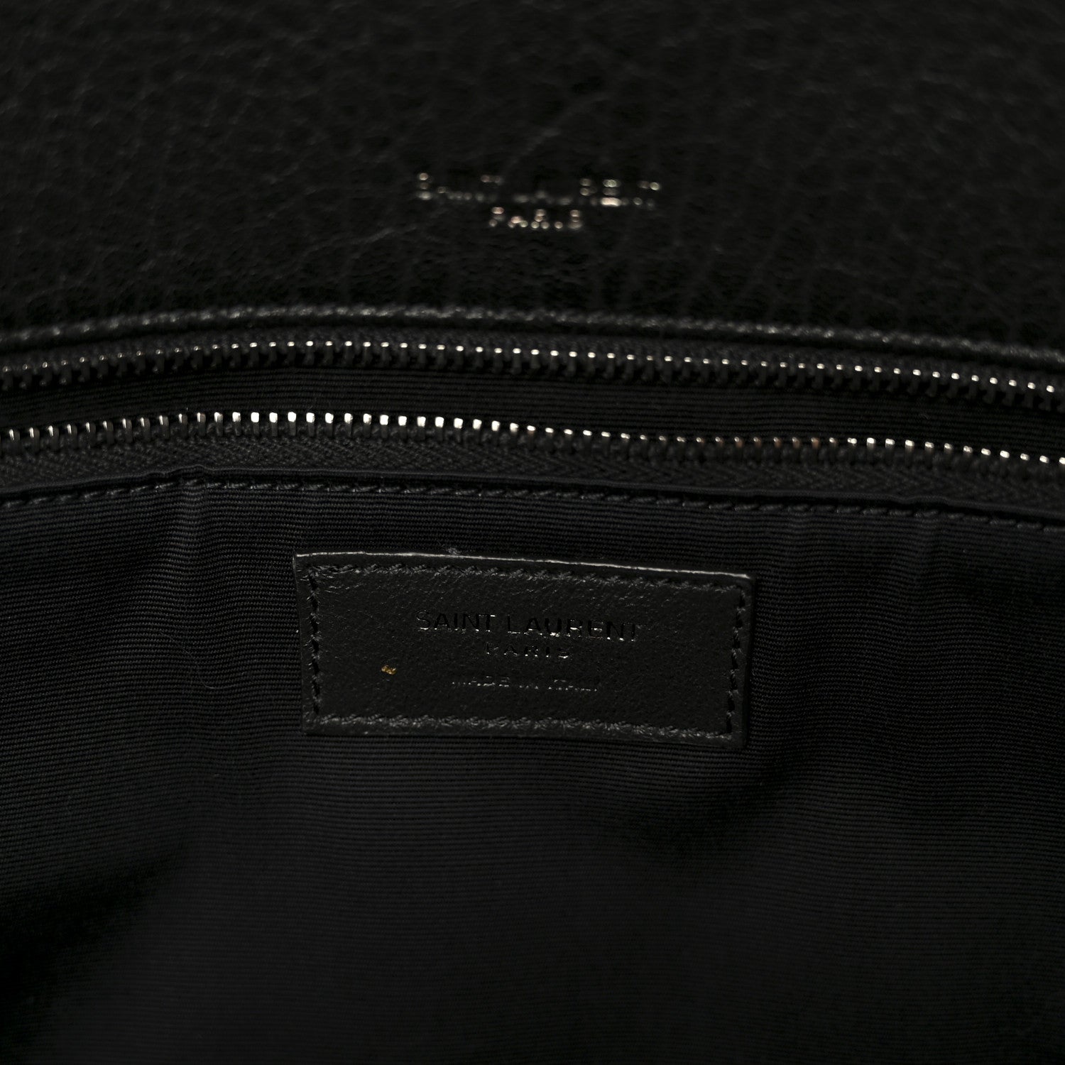Grained Lambskin Monogram Large Niki Chain Satchel Black