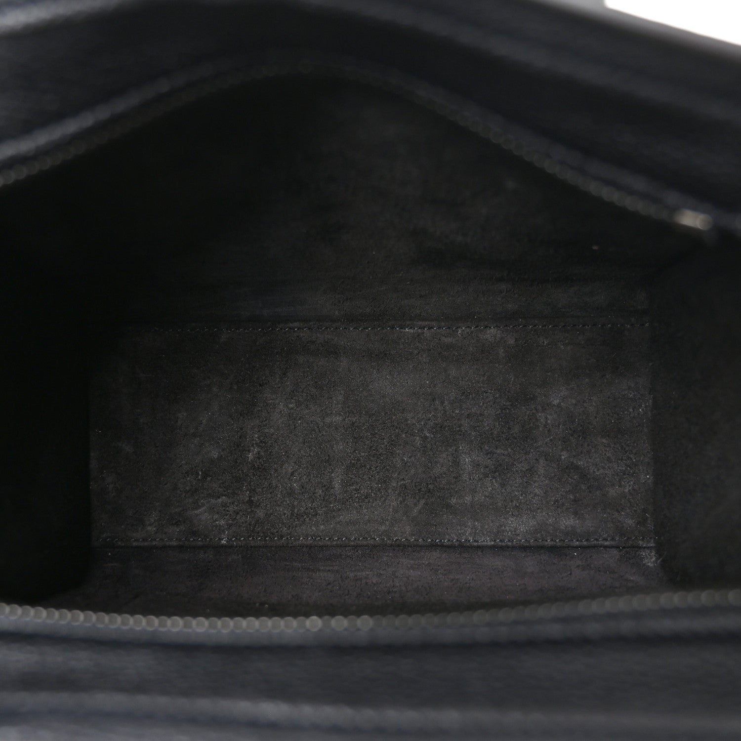 Drummed Calfskin Nano Luggage Black