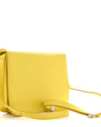 Liege Calfskin Medium Classic Box Flap Bag Fluo Yellow