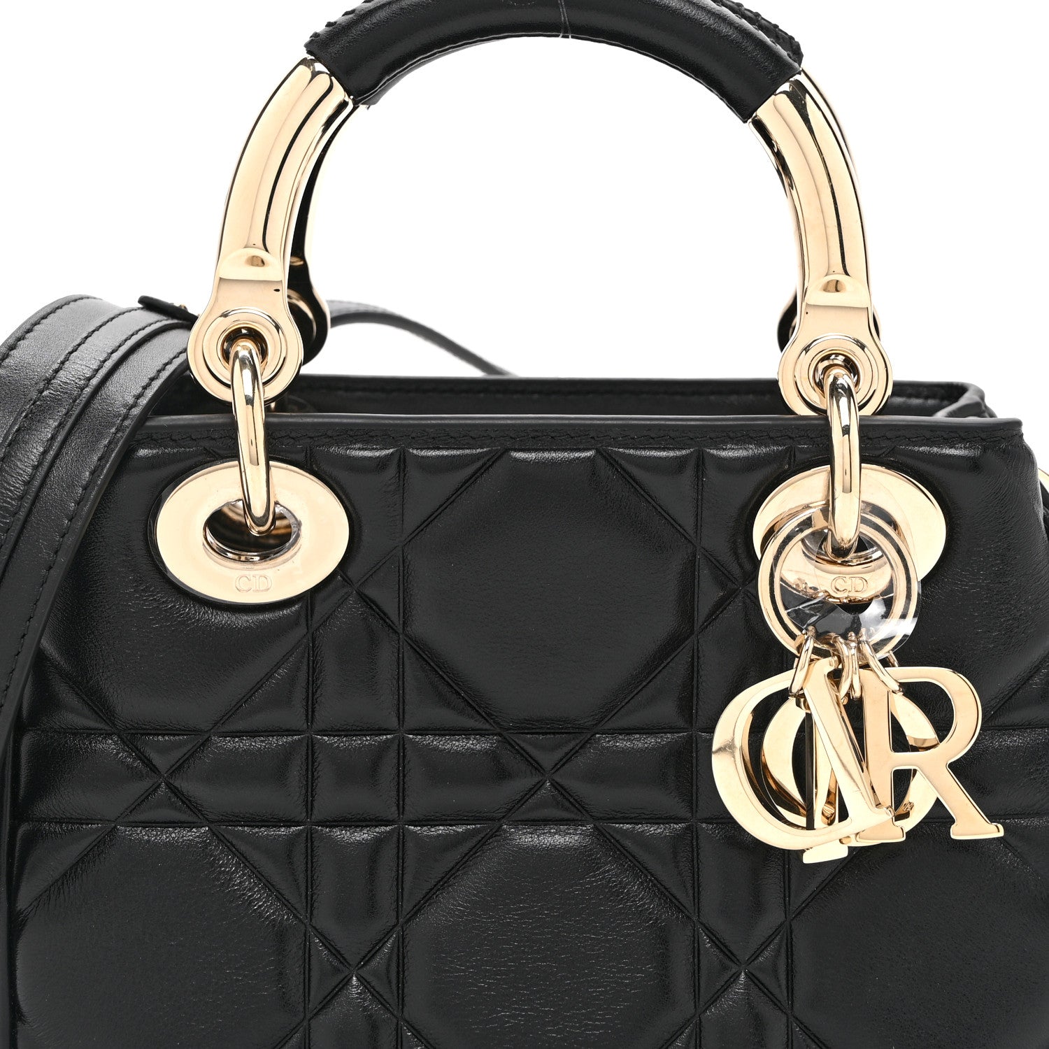 Calfskin Cannage Mini The Lady 95.22 Black