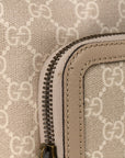 GG Supreme Monogram Azalea Calfskin Retro Interlocking G Buckle Backpack Beige Mystic White