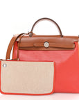 Toile H Berline Vache Hunter Herbag Zip 31 PM Orange Mecano Fauve