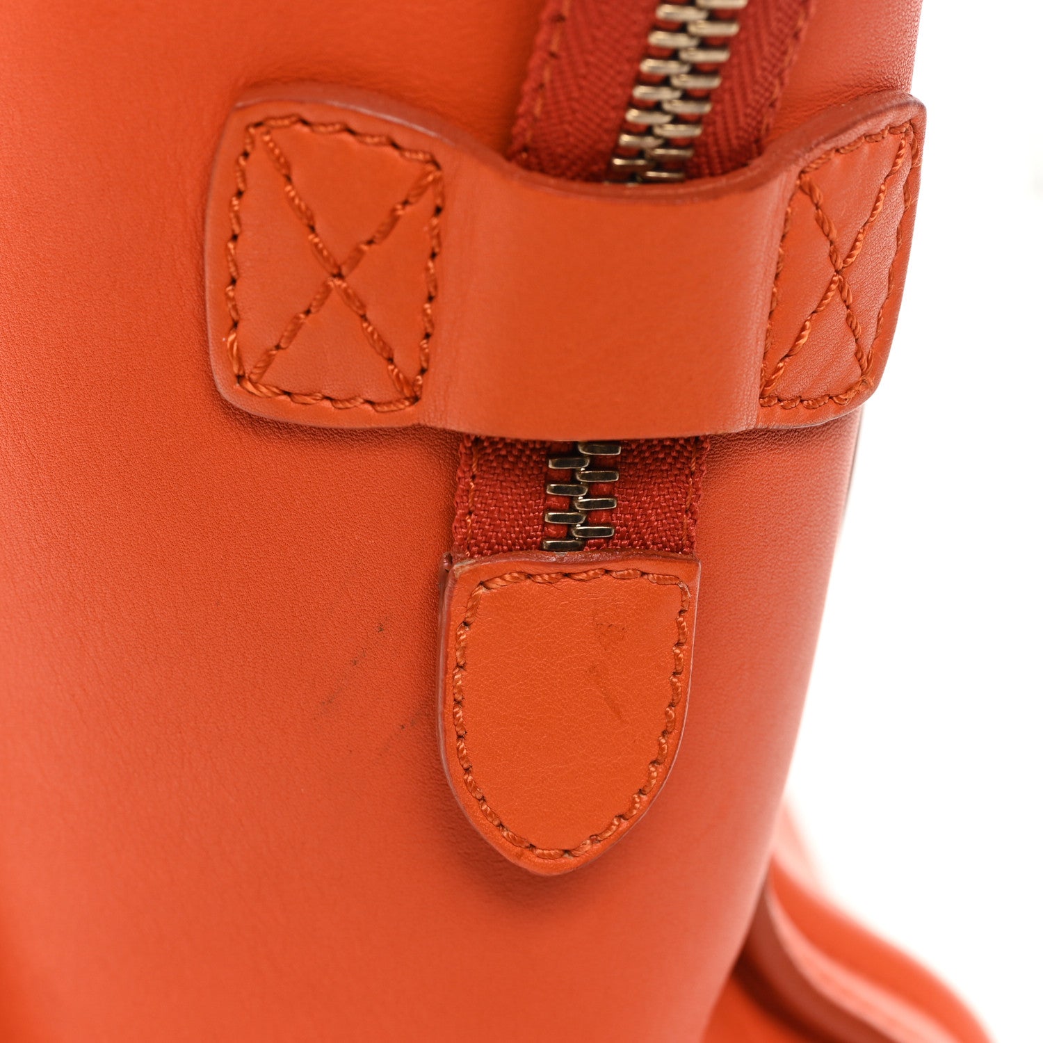 Smooth Calfskin Mini Luggage Orange