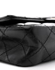 Aged Calfskin Quilted 2.55 Reissue Chain Waist Bag Black