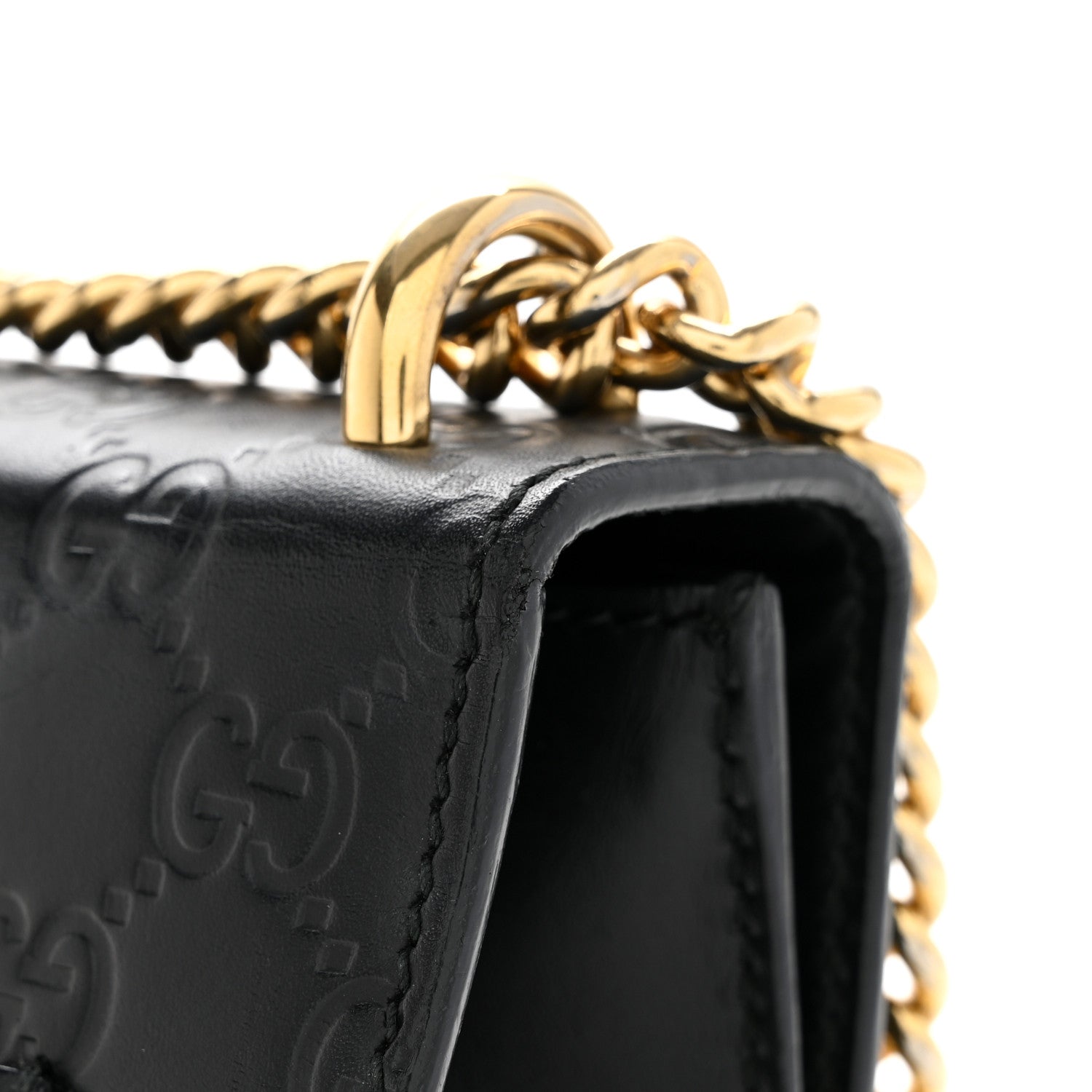 GCCIssima Small Padlock Shoulder Bag Black