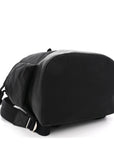 Nylon Grained Calfskin Watson Diaper Bag Black