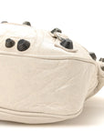 Agneau Arena Neo Cagole Medium Handbag White