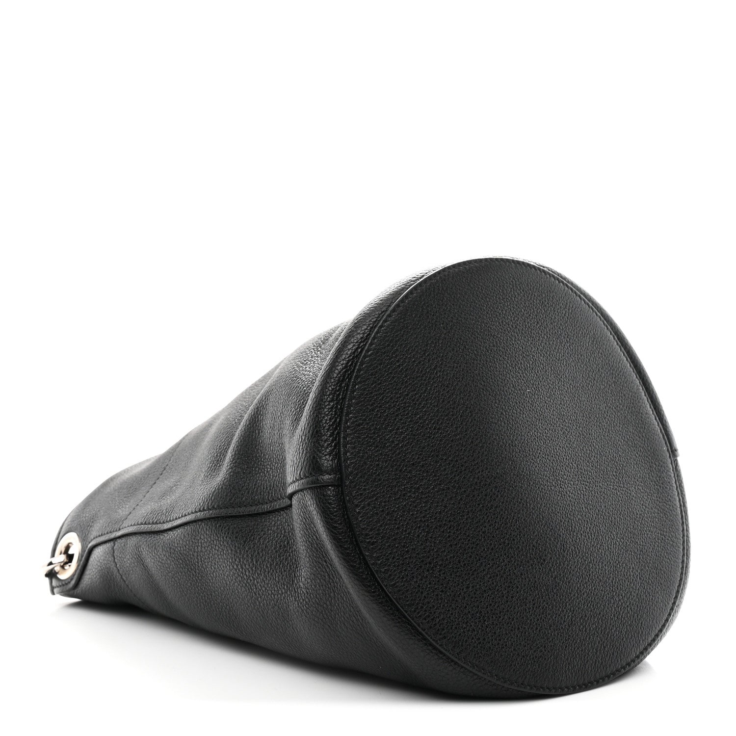 Vitello Daino Bucket Bag Black