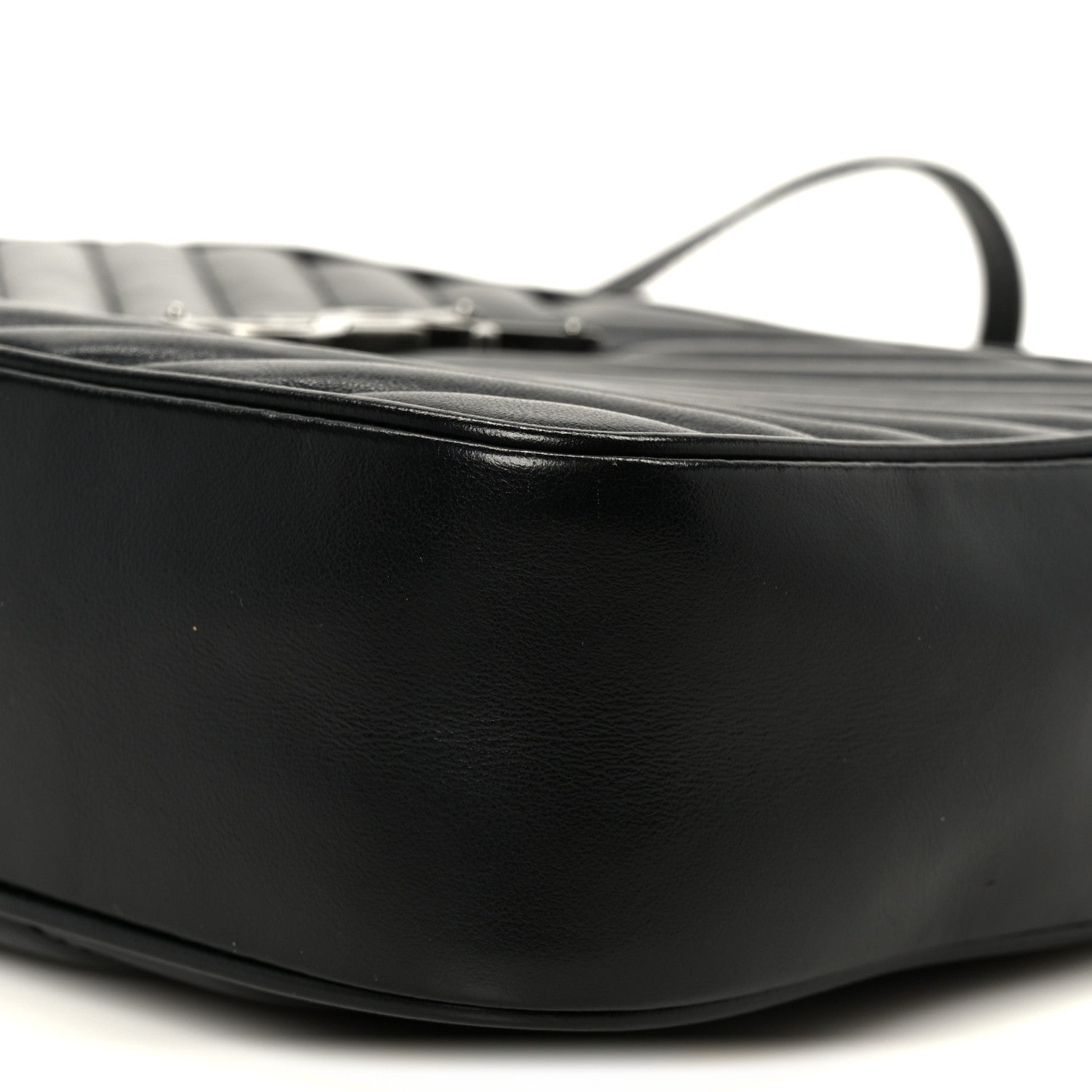 Calfskin Matelasse Monogram Lou Camera Bag Black
