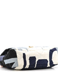 Silk Maxi Scarf CHNL 19 Flap Black Blue White