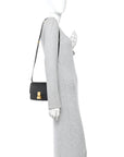 Box Calfskin Small Classic Box Flap Bag Black