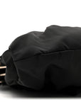 Tessuto Nylon Bead Evening Bag Black