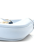 Grained Calfskin Web Medium Jackie 1961 Hobo Light Blue