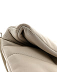 Lambskin Quilted Toy Loulou Puffer Monogram Chain Satchel Crema Soft