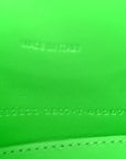 Shiny Box Calfskin Hourglass Top Handle Bag XS Fluo Green