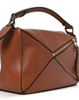 Calfskin Small Puzzle Bag Tan